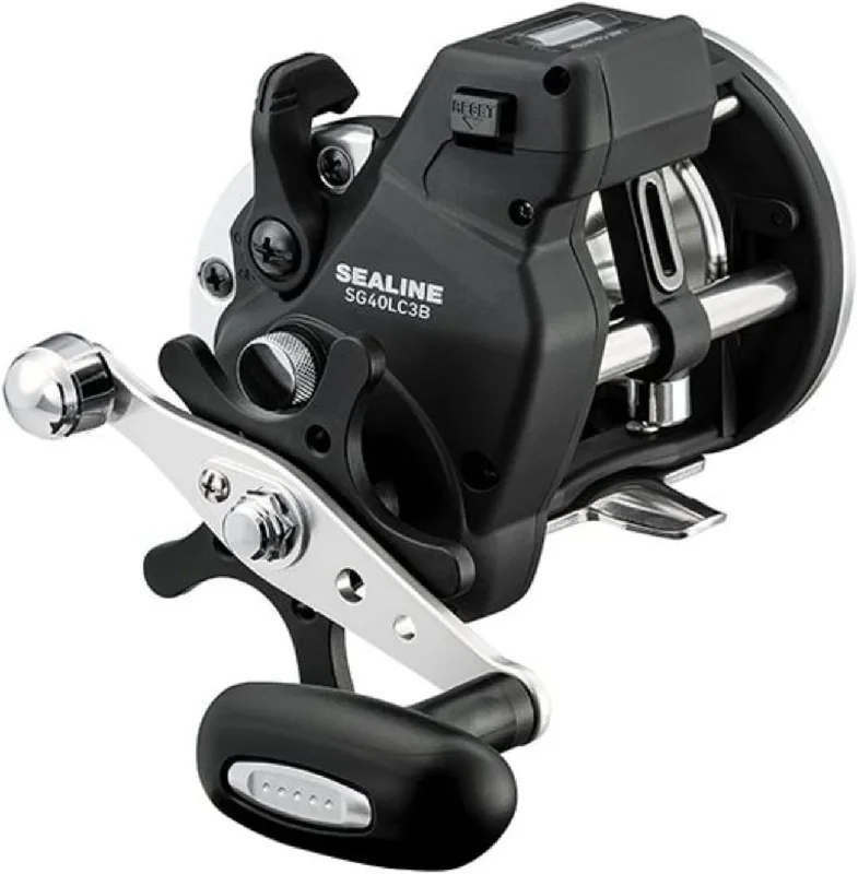 Fishing line cast support-Daiwa SL20LC3BL Sealine SL-3B Line Counter Reel